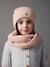 Ensemble bonnet et snood Fille rose pâle 5 - vertbaudet enfant 