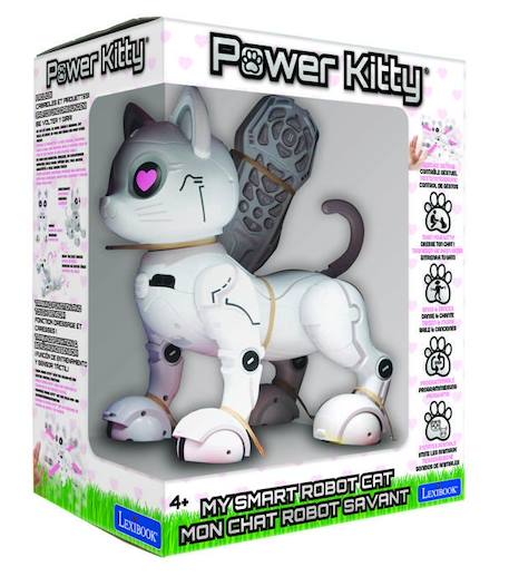 Robot chat Power Kitty - LEXIBOOK - Programmable, tactile, avec télécommande et contrôle gestuel BLANC 6 - vertbaudet enfant 