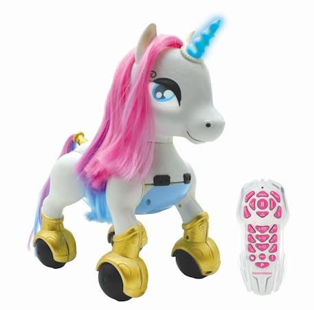 Power Unicorn Ma licorne robot savante programmable et tactile qui dance, marche, fait des cabrioles avec télécommande ROUGE 3 - vertbaudet enfant 