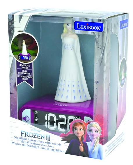 Réveil avec Veilleuse en 3D design Reine des Neiges Elsa et effets sonores VIOLET 5 - vertbaudet enfant 