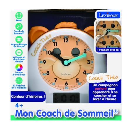 THEO mon Réveil Éducatif Coach de Sommeil avec Conteur d'Histoires et Lumières (version FR) MARRON 5 - vertbaudet enfant 