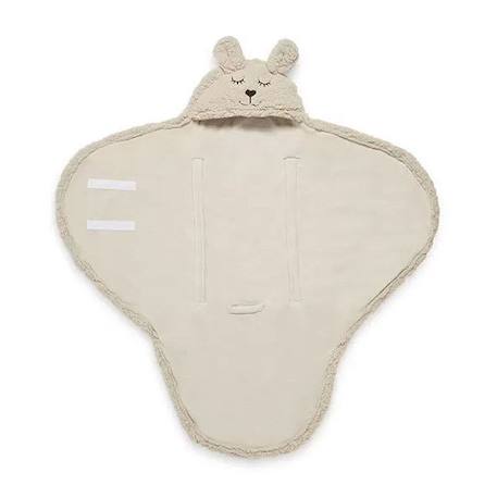 Couverture portefeuille Bunny Nougat - Jollein - Bébé - Promenade BEIGE 1 - vertbaudet enfant 