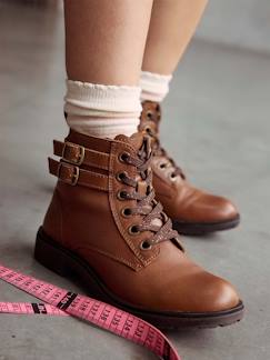 Chaussures-Boots Gavroche Cuir Fille