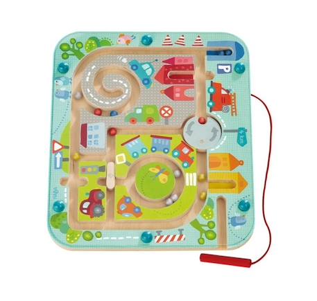 HABA - Jeu Magnétique Ville Labyrinthe - à partir de 2 ans, 301056 JAUNE 2 - vertbaudet enfant 