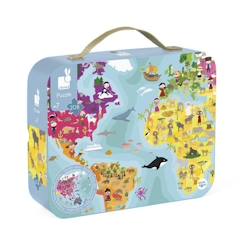 Jouet-Puzzle Planète bleue 208 pcs - JANOD - Animaux - Mixte - 5 ans et plus