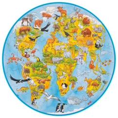 -Puzzle XXL le monde - GOKI - Animaux - Moins de 100 pièces - Enfant - Mixte