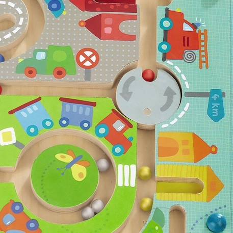 HABA - Jeu Magnétique Ville Labyrinthe - à partir de 2 ans, 301056 JAUNE 4 - vertbaudet enfant 