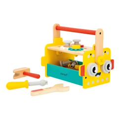 Jouet-Caisse à Outils Robot Brico'Kids - Jeu de Bricolage Enfant - 25 Accessoires + 3 Outils - Jeu d'Imitation - Dès 36 Mois