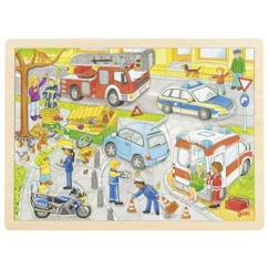 Jouet-Jeux éducatifs-Puzzles-Puzzle Police - GOKI - Moins de 100 pièces - Scène de vie