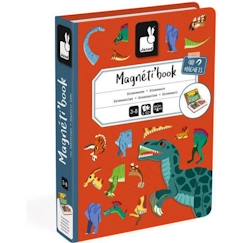 JANOD - Magnéti'book Dinosaures, 40 magnets - Jeu Magnétique - Dès 3 ans  - vertbaudet enfant