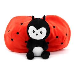 Jouet-Premier âge-Peluches-Peluche Flipetz Coccinelle Tomate - LESDEG - LES DEGLINGOS - Rouge - 3 ans - Intérieur - Enfant - Mixte