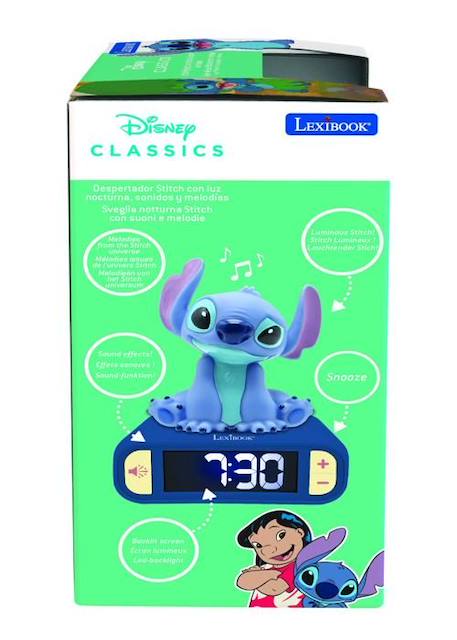 Réveil digital avec veilleuse Stitch et effets sonores BLEU 3 - vertbaudet enfant 