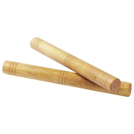 Bâtons A Percussion - GOKI - En Bois Naturel - L : 19 cm - Diamètre : 2 cm BEIGE 2 - vertbaudet enfant 