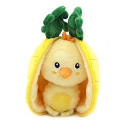 Jouet-Premier âge-Les Déglingos - Peluche Flipetz Poussin Ananas - GLOBE TROTOYS