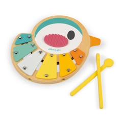 Jouet-Xylophone en bois JANOD Xylo Oiseau Pure - 6 tons - Pour éveiller votre enfant à la musique