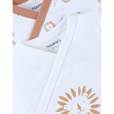 Ensemble de 2 Bodies Jersey blanc BLANC 3 - vertbaudet enfant 