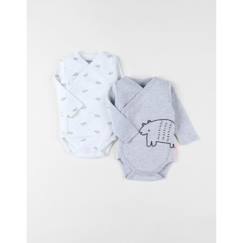 Ensemble de 2 Bodies Jersey - blanc  - vertbaudet enfant