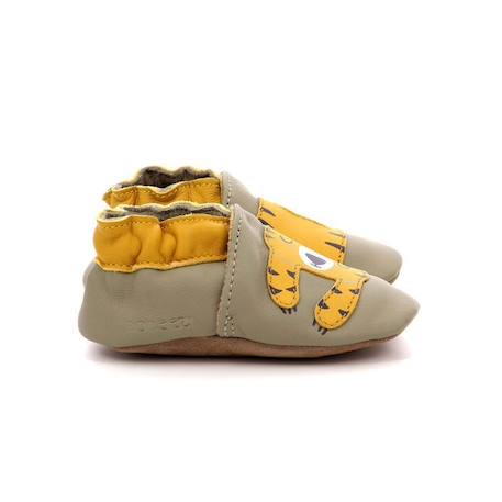 ROBEEZ Chaussons Tiger Nap kaki BLANC 1 - vertbaudet enfant 