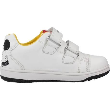 Basket Cuir Geox Enfant New Flick - GEOX - 125847 - Scratch - Blanc - Mixte BLANC 4 - vertbaudet enfant 