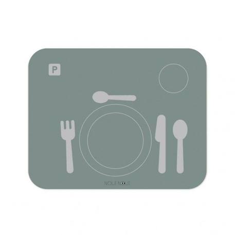 Set de table enfant LEARNING TABLE SETTING GRANITE GREY GRIS 1 - vertbaudet enfant 