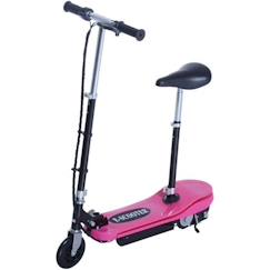 Jouet-Trottinette électrique pliable pour enfants à partir de 7 ans - HOMCOM - 120 W - Rose - 2 roues