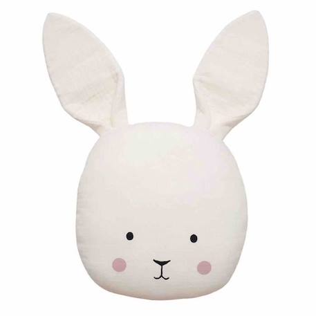 Coussin enfant tête de lapin BLANC 1 - vertbaudet enfant 