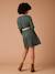 Robe grossesse FELICINEOR ENVIE DE FRAISE manches longues vert sapin 4 - vertbaudet enfant 