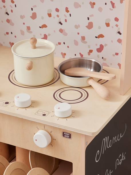 Set de cuisine en métal et bois FSC® écru 2 - vertbaudet enfant 