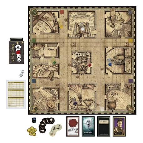 Cluedo Harry Potter, Jeu de Plateau, 5 joueurs, Dès 8 ans, Hasbro Gaming : édition Wizarding World MARRON 2 - vertbaudet enfant 