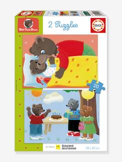 Jouet-Jeux éducatifs-Puzzles Petit Ours Brun 2x20 - EDUCA