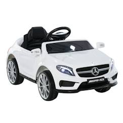 Jouet-Jeux de plein air-HOMCOM - voiture enfant - Plastique - 100x58x46cm - Blanc