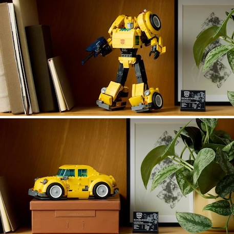 LEGO® Icons 10338 Transformers Bumblebee - Figurine Robot pour Adultes - Véhicule JAUNE 3 - vertbaudet enfant 