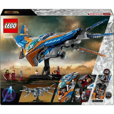 LEGO® Marvel 76286 Les Gardiens de la Galaxie : le vaisseau Milan, Véhicule spatial BLEU 6 - vertbaudet enfant 