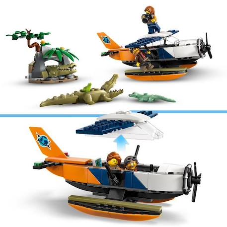 LEGO® City 60425 L’hydravion de l’explorateur de la jungle, jouet enfant 6 ans BLANC 3 - vertbaudet enfant 