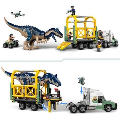 LEGO® Jurassic World 76966 Missions dinosaures : le camion de transport de l’allosaure VERT 3 - vertbaudet enfant 