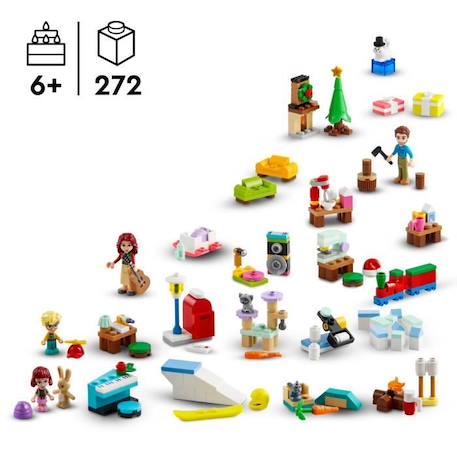 LEGO® Friends 42637 Le Calendrier de l’Avent 2024 Cadeaux avant Noël Inclut 5 personnages MULTICOLORE 2 - vertbaudet enfant 