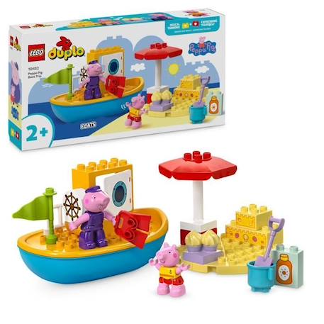 LEGO® DUPLO® 10432 Le Voyage en Bateau de Peppa Pig - Set de Jeu de Bain pour Tout-petits ROSE 1 - vertbaudet enfant 