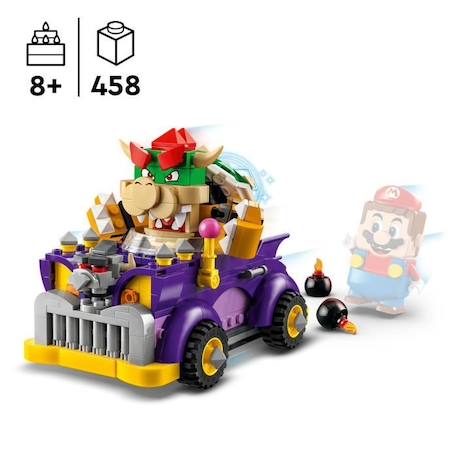 LEGO® 71431 Super Mario Ensemble d'Extension Bolide de Bowser, Jouet de Kart pour Enfants Dès 8 Ans avec Figurine Bowser NOIR 2 - vertbaudet enfant 