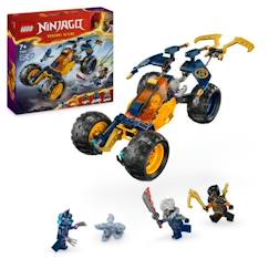 Jouet-LEGO NINJAGO 71811 Le Buggy Tout-Terrain Ninja d'Arin, Set avec Dragon et 4 Minifigurines