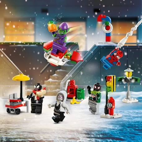 LEGO® Marvel 76293 Calendrier de l’Avent Spider-Man 2024 - Cadeau Festif pour Enfants ROUGE 4 - vertbaudet enfant 