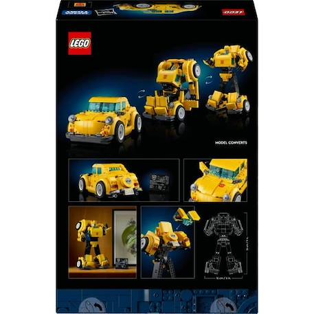 LEGO® Icons 10338 Transformers Bumblebee - Figurine Robot pour Adultes - Véhicule JAUNE 6 - vertbaudet enfant 