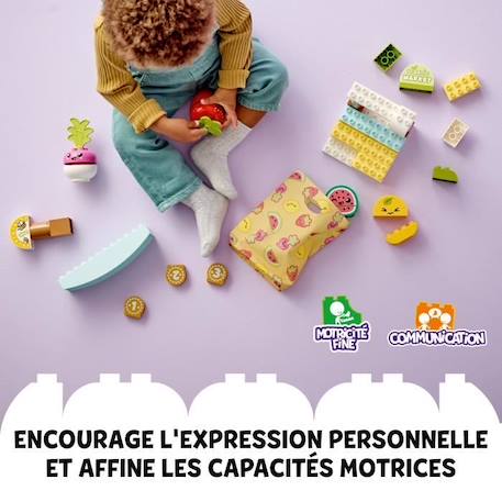 LEGO® DUPLO My First 10983 Le Marché Bio, Jouets Éducatifs à Empiler, Enfants Dès 18 Mois à 3 Ans BLANC 4 - vertbaudet enfant 