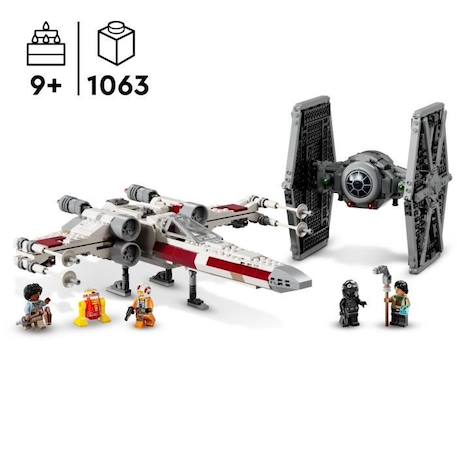 LEGO® Star Wars 75393 TIE Fighter et X-Wing à Combiner - Maquette à Construire MULTICOLORE 2 - vertbaudet enfant 