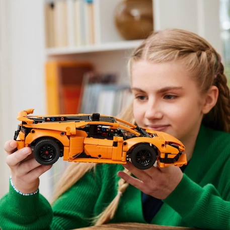 LEGO® Technic 42196 Lamborghini Huracán Tecnica orange Voiture Jouet Pour Enfant de 9 Ans ORANGE 5 - vertbaudet enfant 