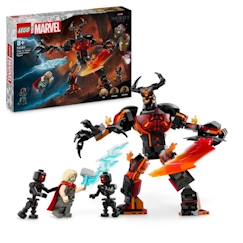 Jouet-LEGO® Marvel 76289 Figurine de Thor contre Surtur à construire, Set de super-héros