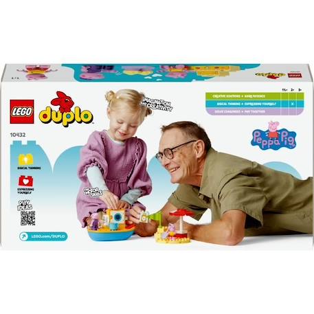 LEGO® DUPLO® 10432 Le Voyage en Bateau de Peppa Pig - Set de Jeu de Bain pour Tout-petits ROSE 6 - vertbaudet enfant 