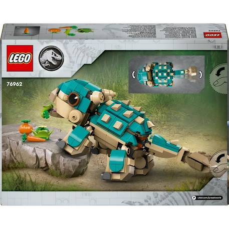 LEGO® Jurassic World 76962 Bébé Bumpy, l’ankylosaure - Pour les fans de La Colo du Crétacé VERT 6 - vertbaudet enfant 