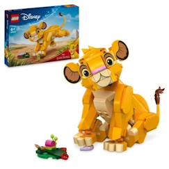 Jouet-LEGO® Disney 43243 Simba, le bébé du Roi lion, jouet de construction, idée cadeau