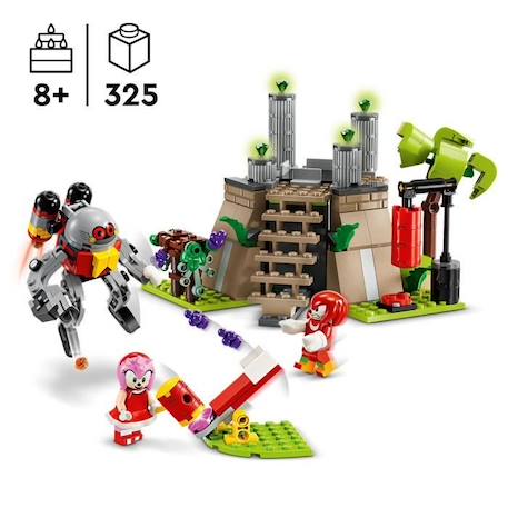 LEGO® Sonic the Hedgehog 76998 Knuckles et le sanctuaire du Master Emerald Set pour gamers ROUGE 2 - vertbaudet enfant 