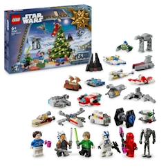 Jouet-LEGO® Star Wars 75395 Le Calendrier de l’Avent 2024 - Set à Construire Idée Cadeau de Noël